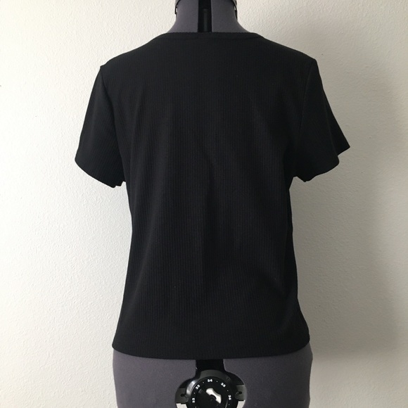 Old Navy Essential Ribbed Crop Top T Shirt - Picture 3 of 5